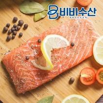 비비수산 슈페리어급 프리미엄 냉장 생연어 300g / 500g (혈합육제거) 비리면반품, 프리미엄 딥스킨 생연어 1kg