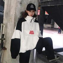 오버핏 기모 아노락 반집업 캠핑 바람막이 유행타지않는 꼼꼼한디테일