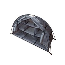 캠핑옷장 수납텐트 캐비닛 접이식 야외보관함 3단, 그레이