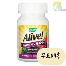 얼라이브 멀티비타민 실버 50대이상 여성 50정 종합비타민, 1개, 50개