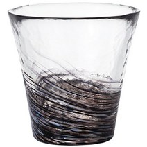 쓰가루비드로 소다유리 핸드메이드 12색 유리컵 270cc, 먹물 제비