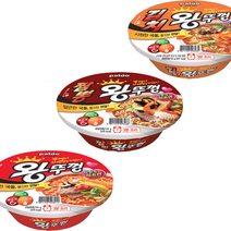 팔도 짬뽕 김치 왕뚜껑 컵라면 110g 18개 한박스, 3.짬뽕 왕뚜껑 18개입 1박스