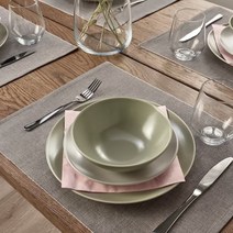 이케아 모던 테이블 식탁 개인 사각 린넨 매트 혼밥 면 식탁보 러너 심플 깔개 협탁 주방 IKEA 인테리어 용품 꾸미기, 색상, 내추럴