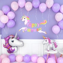 생일파티 장식세트 [마카롱 유니콘 해피벌스데이], 단품