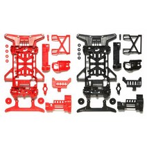 타미야 미니4륜옵션 [95242] Super X Rein Chassis Red Blk