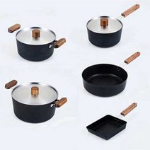 오슬로 IH 인덕션 냄비 2종세트, 혼합색상, 편수18cm + 양수 20cm