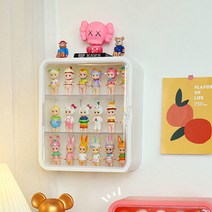 HK.SELL 벽부착&탁상용 아크릴 피규어 케이스, 화이트