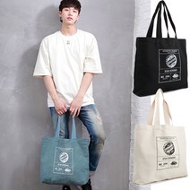 전면프린트 데일리 남여공용 데님에코백 튼튼한에코백