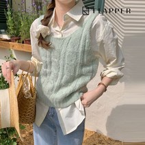 플래퍼 FLAPPER 파스텔컬러케이블베스트_FB3SVT003C