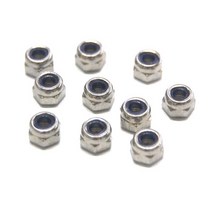 UPGRADE PERFORMANCE UP-NL003S 3mm Stainless Nylon Nut M3 (10)