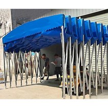 이동식천막 테라스 자바라 천막 행사용 4m 맞춤제작, 맞춤형 길이 4x너비 4x2.5 상단 천 포함 상단 높