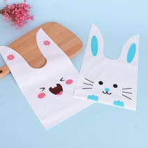 마카롱 박스 예쁜 토끼 답례품 간식 봉투 포장 선물 보자기 포장지, 핑크