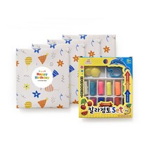 어린이집 선물 유치원 답례품 12색 칼라점토 구디백 완포장 5개, 칼라점토(랜덤) 5개 세트