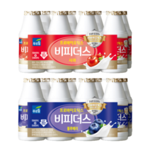 푸르밀 비피더스 사과 130ml x 16개입 + 블루베리 130ml x 16개입, 단품