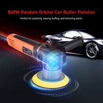 광택기 폴리셔 듀얼왁싱기 220V/110V 듀얼 액션 자동차 연마기 D 전기 무작위 궤도 가변 속도 왁스 버퍼 기, 02 EU