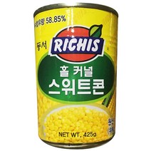 스위트콘캔(동서 425g)X24개 / 리치스 홀 커널 옥수수 통조림