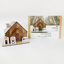 핀란드 세계 전통가옥 만들기 키트 세트 재료 미술 수업 활동 도안 꾸미기 방과후 우드 미니어쳐 집 세계사 역사 다문화