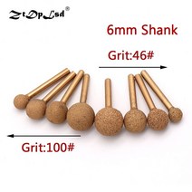 휴대용그라인더 휴대용절삭 1pcs 6mm 생크 12mm 25mm 경납 다이아몬드 연삭 헤드 버 조각 옥 석재 콘크리트 세라믹 밀 핸들에 대한 필링, 4-180
