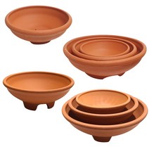 나라아트 황토 야생화 옹기화분 테라코타 토분 분재, 04.테라코타 토분(3종세트)