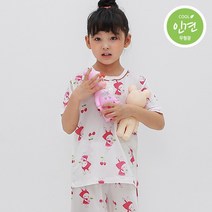 삐삐롱 썸머체리 인견 파자마5부세트 P21S3289GJO