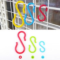 S자고리 에스자 메쉬망 후크 철망 고리 S 매쉬망 걸이, 중(4P), 기본