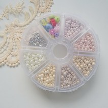 샤론델 비즈 마스크목걸이만들기 세트 여리여리 타입(6개 제작 줄+본드 포함)/대학생만들기 직장인만들기 취미생활 오늘뭐하지 DIY DIY세트