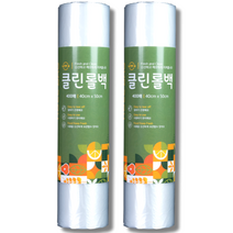 클린롤백 40 x 50 cm, 특대(XL) 이상, 400매입, 2개