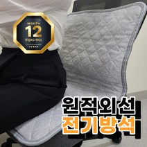 한일 전기방석 사무실 수험생 온열 탄소 방석, 웜그레이, 2인용[45X90]
