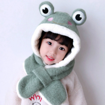유아 아기 키즈 방한모 털모자 귀달이 귀도리 모자 겨울 목도리 군밤모자