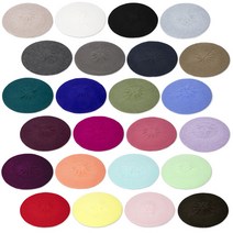 팸드님 캔디 앙고라 베레모 남녀공용 가을 겨울 빵모자 24Colors