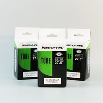 INNOVA MTB 27.5x1.75~2.125 27.5전용 프레스타 자전거튜브 밸브길이 48mm 경량 천연고무