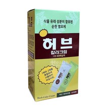 허브 칼라크림 1호 2호 허브염색약 옻 안타는 염색약 한방염색약, 1개, 2호(연한흑갈색)