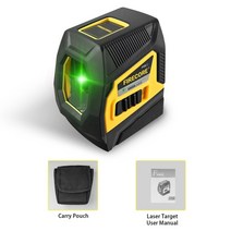 레이져레벨기 레이저 거리 측정기 firecore 2개 라인 녹색적색 레벨 360 레벨 셀프 레벨링 니벨 레벨(리튬 이온 배터리 마그네틱 브래킷 포함), f113g