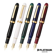 플래티넘 센츄리 만년필 금장 3776 PNB-15000, #71 부르고뉴 레드, M