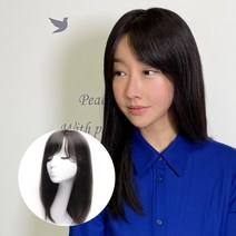 아미모 인모통가발 긴머리가발 자연스러운가발 항암가발 [AM-W514], 자연검정, 중
