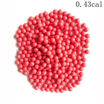 서바이벌 페인트볼 재사용 가능한 고무 페인트 볼 043cal 05cal 068cal야외, 0.43-500Pcs-Red