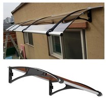캐노픽스 캐노픽스 800 x 2500 어닝 차양 창문 비막이 렉산, 렉산(상판) 블루+브라켓(지지대) 블랙