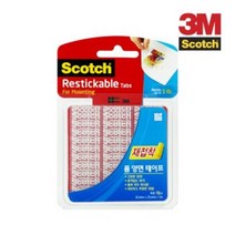 3M 스카치 재접착 폼 양면 테이프/25.4mmX25.4mm/0574