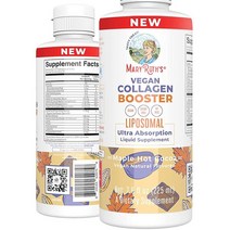 콜라겐 부스터 리포솜 | 무설탕 비타민 C E 아연 구리 및 실리카가 함유된 액체 스킨 케어 관절 지원 보충제 비건 GMO 프리 글루텐 200ml7.6온스, Liposomal Bottle