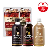 롯데칠성 칸타타 콘트라베이스 500ml 블랙 파우치 라떼 헤이즐넛 190ml 페트 맛있는 커피 음료, 1. 칸타타파우치 190ml팩 20입(