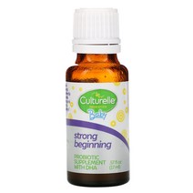 Culturelle 컬처렐 0-24개월 베이비 액상 프로바이오틱스 유산균 DHA 드롭 Baby Probiotics 17ml