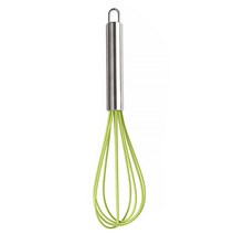 베이킹거장 실리콘 수동 거품기 스텐 손잡이 26cm, 1개, 녹색