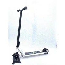 스턴트 스쿠터 킥보드 기술용 묘기용 두발 퀵보드 성인 어린이, D60 프로 93CM 하이 실버 T 핸들 강화