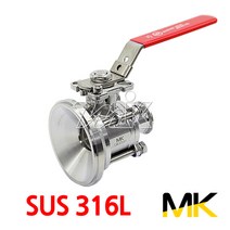명인코리아 MK 쎄니타리 탱크바텀밸브 3PCS 1페럴 SUS316L (18996), 1개