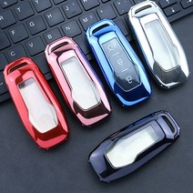 SJ아울렛 TPU재질 스마트키 리모컨키 커버 키케이스 아우디 BMW 벤츠 캐딜락 미니 포르쉐 레인지로버 테슬라 링컨 포드 기아 폭스바겐 지프 쉐보레, 14.포드-핑크