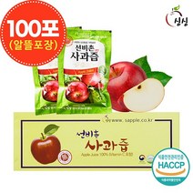 선비촌 사과즙 100포 (알뜰포장), 단품, 단품