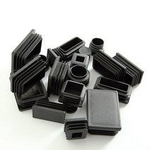 pvc관 pvc파이프 배관 부속 배관자재 연결 의자 다리 파이프용 블랙/화이트 인서트 15mm ~ 100mm 가구 사, 02 Black_01 10x20mm -6Pcs