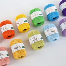 [앵콜스] 기자 코튼 70g 고급 레이스실 도일리 뜨개실, 6 베이지(낱개)