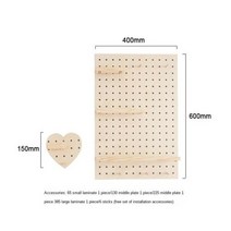 방 가벽 파티션 홀 보드 구멍 없는 벽 수납 선반 단단한 나무 장식 벽걸이 작은 좋은 제품 북유럽, Block Combination