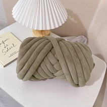 뷰라뷰 자이언트 얀 빅얀 망고실 핑거니팅 벨벳 1kg, 08. 브라운